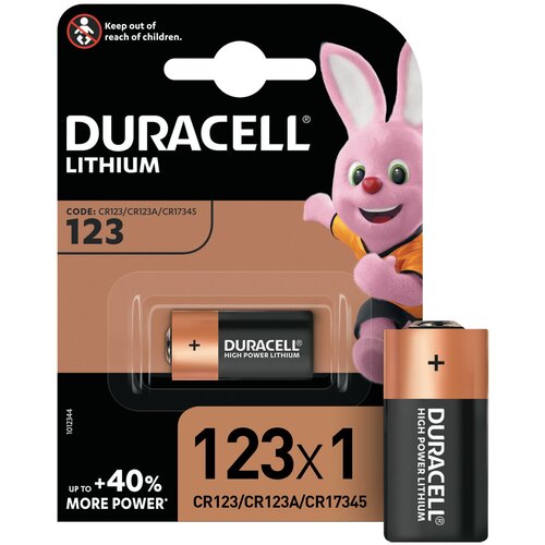 duracell батарейка литиевая серия ultra 3v cr123 1 шт Duracell Батарейка литиевая серия Ultra 3V/CR123 1 шт