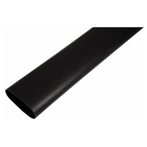 Термоусаживаемая трубка клеевая Rexant 75,0/22,0 мм, (3-4:1) черная, упаковка 2 шт. по 1 м 26-0075