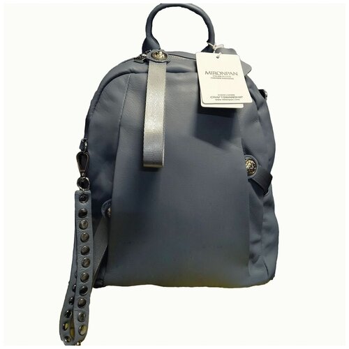 фото Рюкзак mironpan женский небольшой кожаный темный тиффани 30 х 28 х 12 см россия