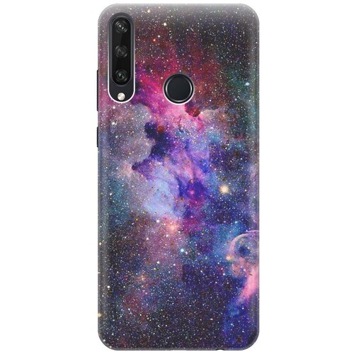 фото Ультратонкий силиконовый чехол-накладка для huawei y6p с принтом "открытый космос" gosso