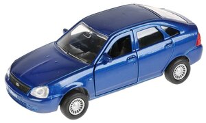 Легковой автомобиль ТЕХНОПАРК Lada Priora хэтчбек 1:35, 12 см, синий