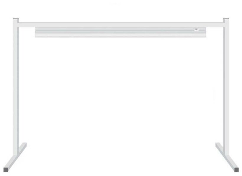 Подставка для фито светильника h=350-420-490 мм, L=715 мм металл/белый Uniel UFP-G03S WHITE