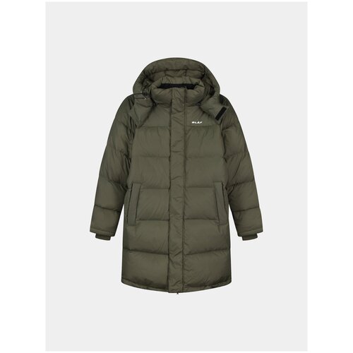 Пуховик OLAF Long Puffer Jacket, армейский зеленый, S