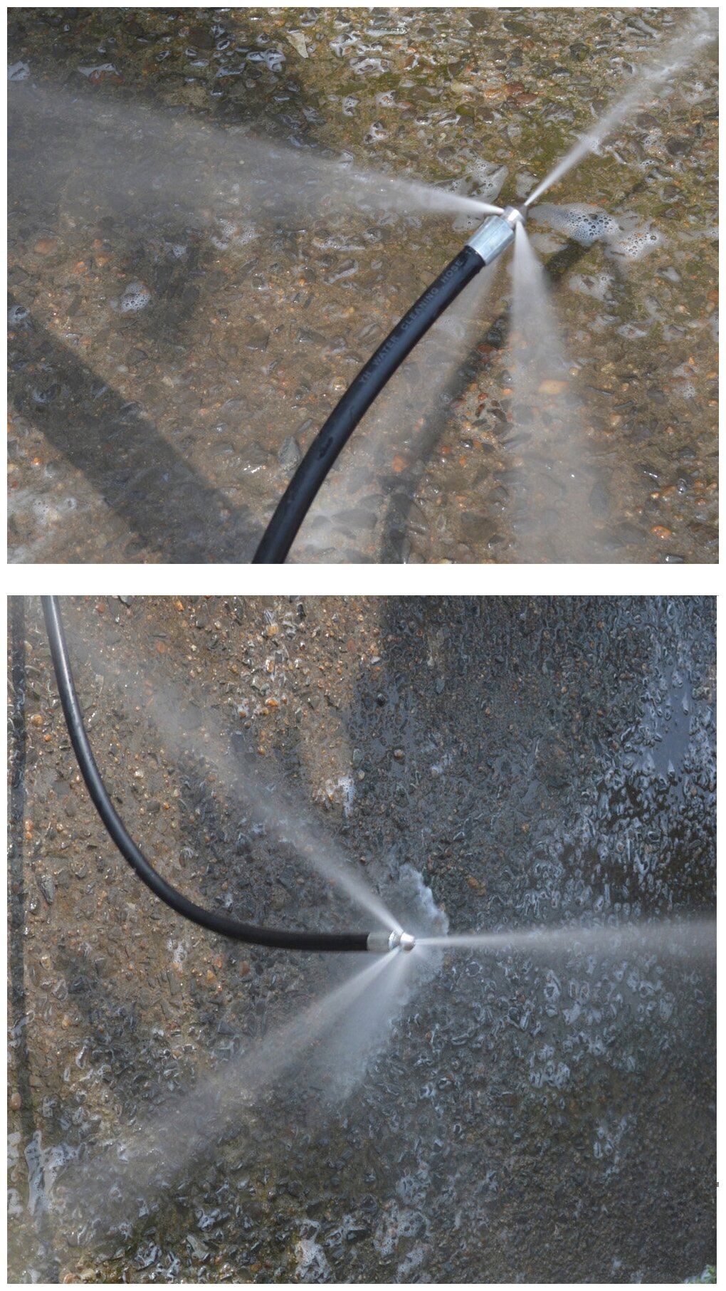 Шланг ПВХ для прочистки труб канализации на KARCHER 5 метров с форсункой 1х3