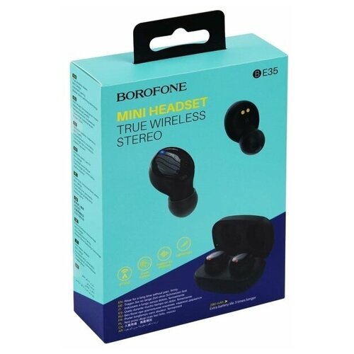 Borofone Наушники True Wireless Borofone BE35 Agreeable voice черные (23215)