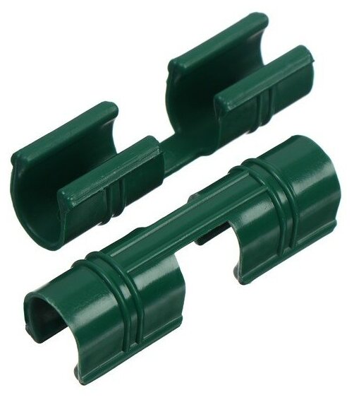 Зажим для крепления укрывного материала d = 12 мм цвет зелёный набор 20 шт.