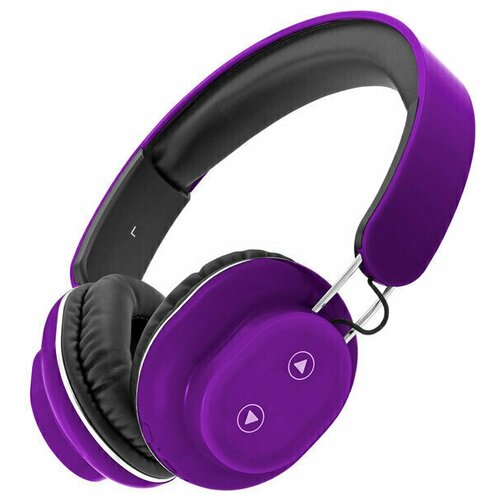 Гарнитура INTERSTEP SBH-350 Touch, Bluetooth, накладные, фиолетовый/черный [64387]