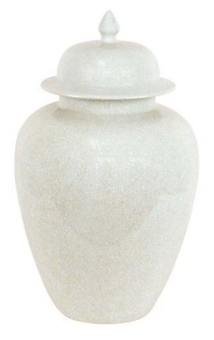 Баночка с крышкой G&C interiors CH/J993C/WHITE/S H:39 W:24 D:24 белый