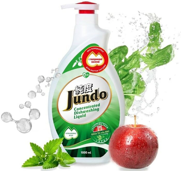 Гель для мытья посуды Jundo Green tea with Mint 1л