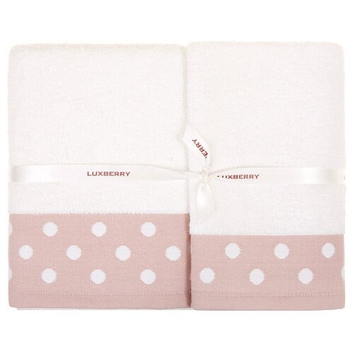 Luxberry Полотенце Pretty Dots Цвет: Белый/Розовый (70х140 см) br40834