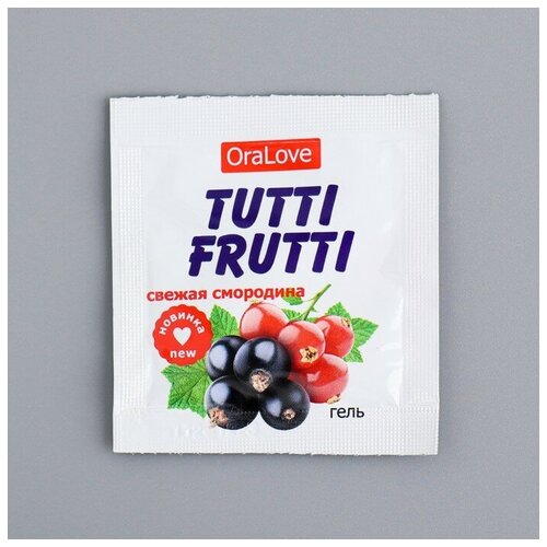 Гель-смазка TUTTI-FRUTTI OraLove Смородина, на водной основе, съедобная, 4 мл 7657226