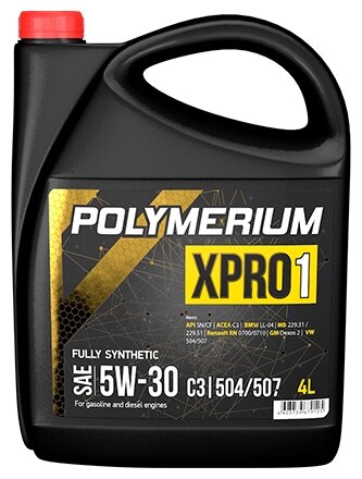 Моторное масло Polymerium XPRO1 5W30 C2/C3 504/507 4л (xpro15305045074)