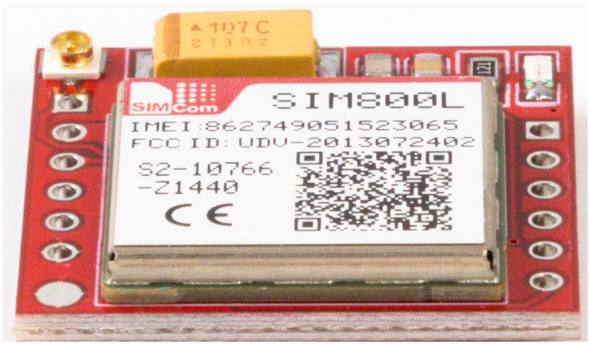 Модуль GSM/GPRS GSMIN SIM800L с антенной (Красный)