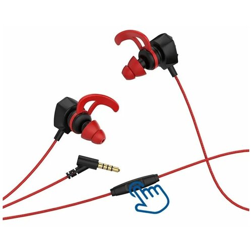 Наушники проводные aux 35 мм внутриканальные геймерские с микрофоном с шумоподавлением Hoco M45 Promenade 123000₽