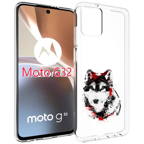 Чехол MyPads кровавый волк для Motorola Moto G32 задняя-панель-накладка-бампер чехол mypads кровавый волк для motorola moto edge x30 задняя панель накладка бампер