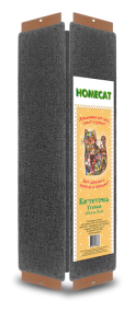 HOMECAT венге 65х25 см когтеточка с кошачьей мятой угловая - фотография № 3