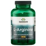 Swanson L-arginine 500 mg (200 капс) - изображение
