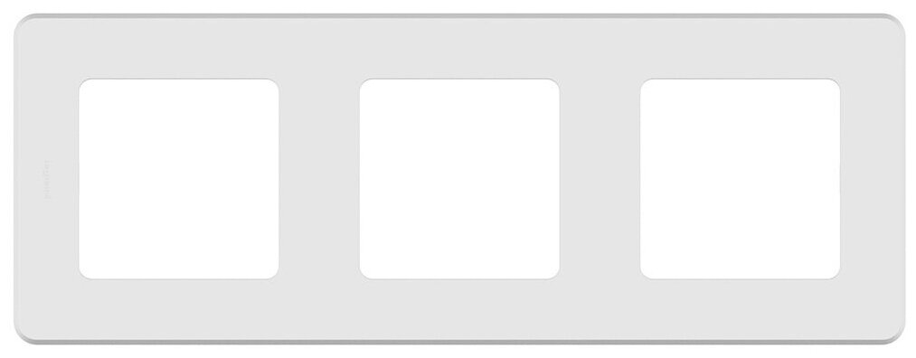 Рамка 3-постовая 2шт для розеток и выключателей универсальная Legrand INSPIRIA белый 673950