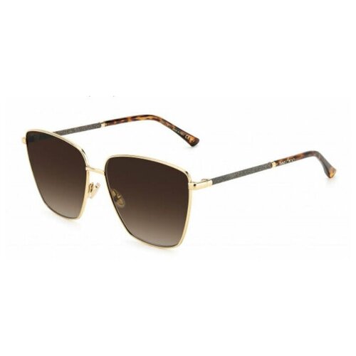 Солнцезащитные очки Jimmy Choo, коричневый, золотой