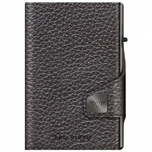 Кожаный кошелек TRU VIRTU CLICK &SLIDE Pebble Brown, цвет Коричневый/Серебристый (CL-peb-brown)