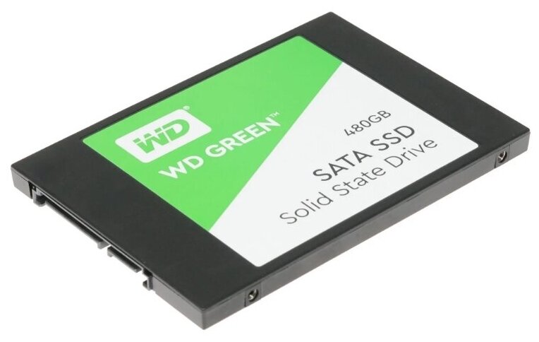 Твердотельный накопитель Western Digital WD Green SATA 480 ГБ SATA WDS480G3G0A - фотография № 1