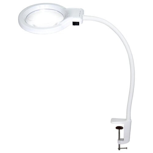 Светильник на металлической струбцине Трансвит Леда С-20 АРТ LED с увеличит линзой белый 5077₽