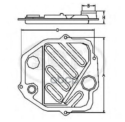 Фильтр Акпп Toyota Camry 8-01/Rav4 2.0 00-06 SCT арт. sg1025