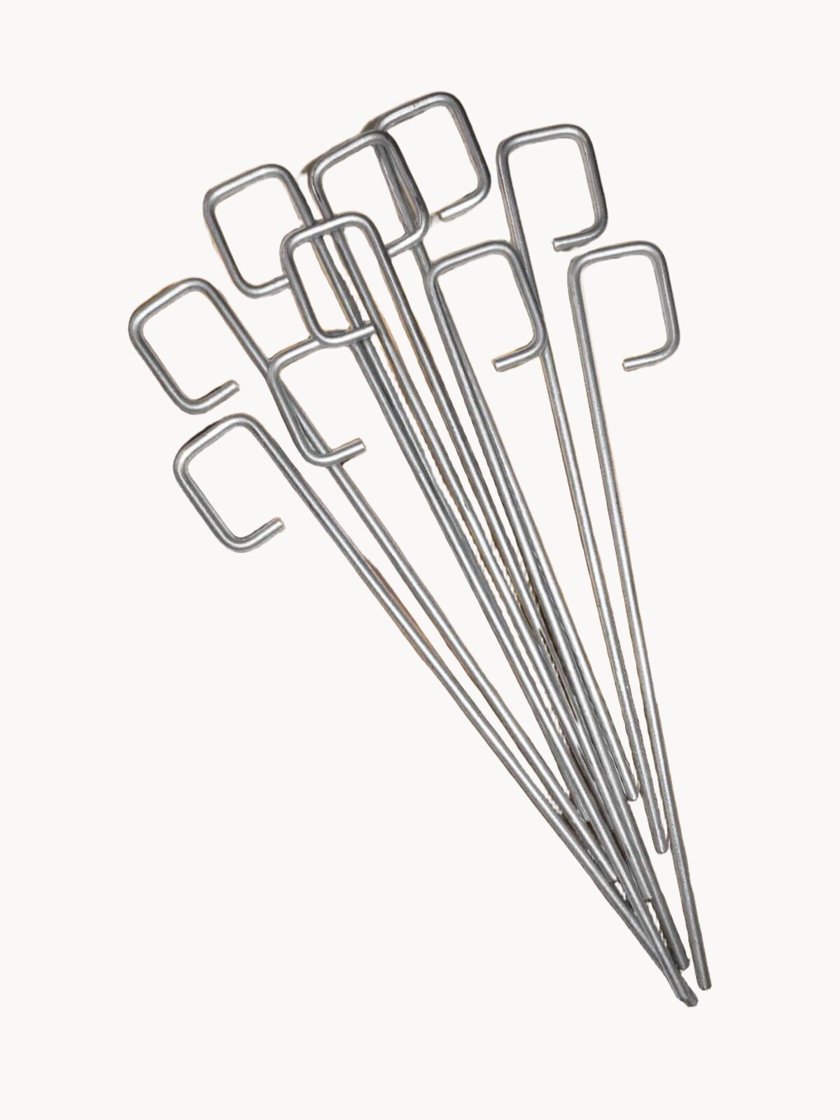 Колышки для палатки, металлические (оцинкованная сталь) набор 10 штук