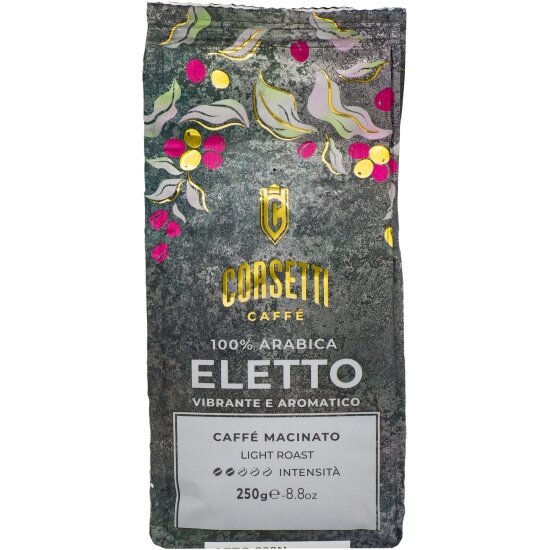 Кофе молотый Corsetti «ELETTO» 100% ARABICA 250 г