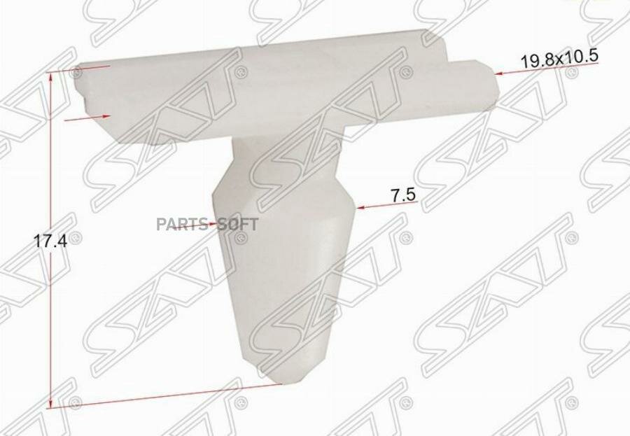 SAT ST-M11439 Клипса молдинга PEUGEOT/CITROEN/RENAULT (1 шт