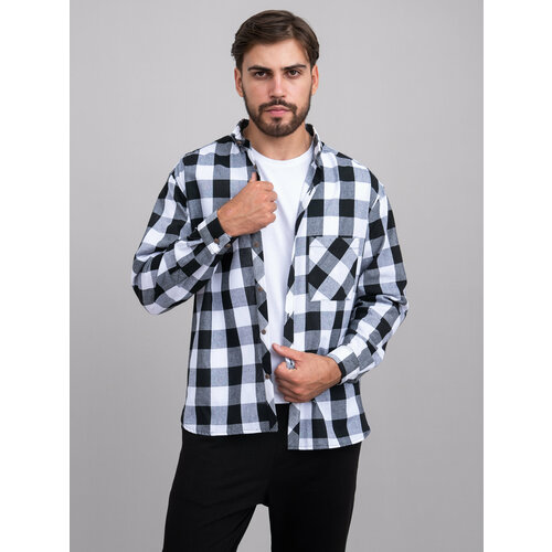 фото Рубашка lukanclan, размер s, черный, белый