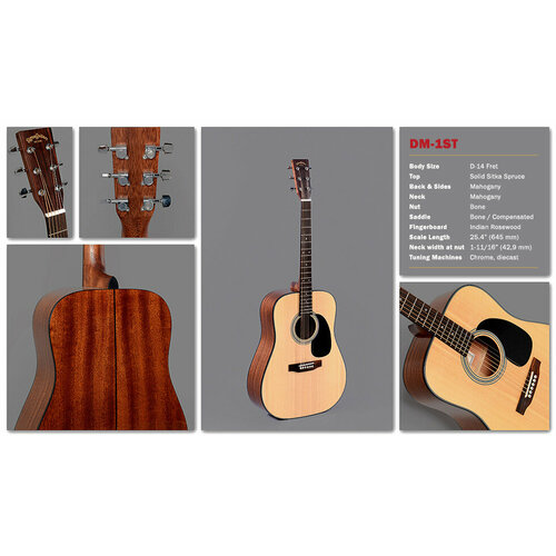 Sigma DM-1ST - Акустическая гитара sigma dm 15 акустическая гитара