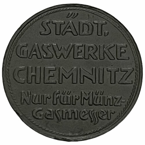 Германия (Германская Империя) Хемниц токен для оплаты газа 1919 г. (2)