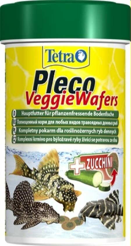 Корм корм для травоядных донных рыб, пластинки с цукини Tetra Pleco VeggieWafers 257313 | Pleco Veggie Wafers