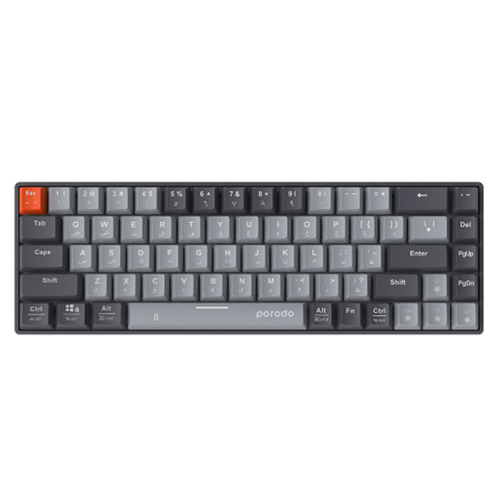 Беспроводная клавиатура Porodo 68-Keys Wireless Mechanical Keyboard EnglishArabic PD-MCOKB-GY Gray 799000₽