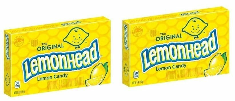 Конфеты Lemonhead Оригинал Лимон Большая упаковка 142 гр.