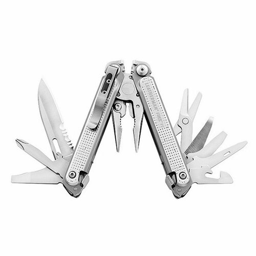 Leatherman (832639) Мультитул пассатижи Free P2 серебристый leatherman 832639 мультитул пассатижи free p2 серебристый