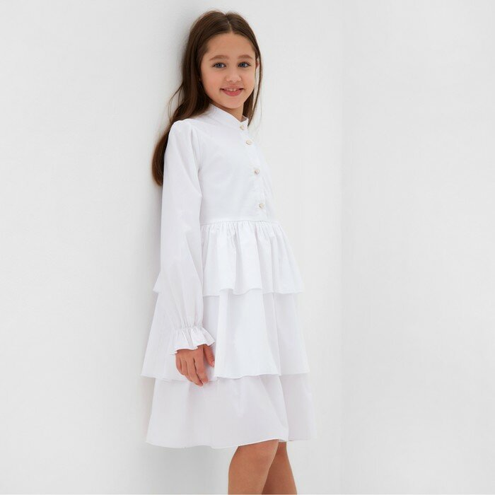 Платье для девочки Minaku, цвет белый, рост 98 см 10279775 .