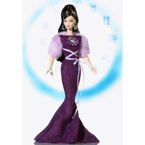 кукла barbie movie pink overall hrf29 розовый Кукла Barbie Zodiac Collection - Scorpio (Барби Зодиаки - Скорпион)