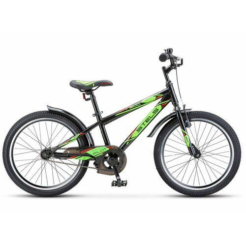 Детский велосипед Stels Pilot 200 Gent 20 Z010 год 2023 цвет Черный-Зеленый 1050000₽