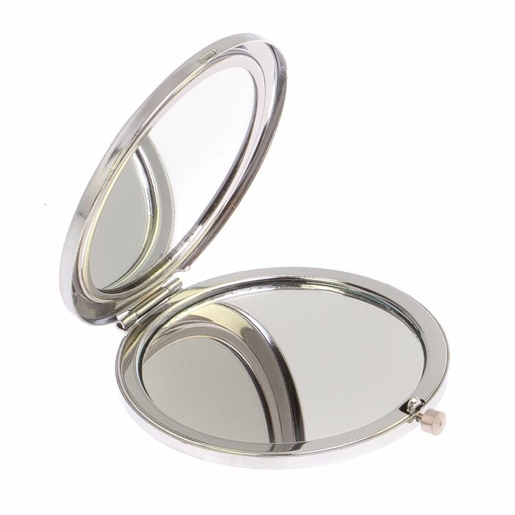 Зеркало круглое из яшмы цвет серебро 125525 - фотография № 2