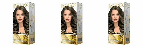 MAXX DELUXE PREMIUM HAIR DYE KIT Набор для окрашивания волос,8.11 Интенсивный пепельно-русый,3 шт