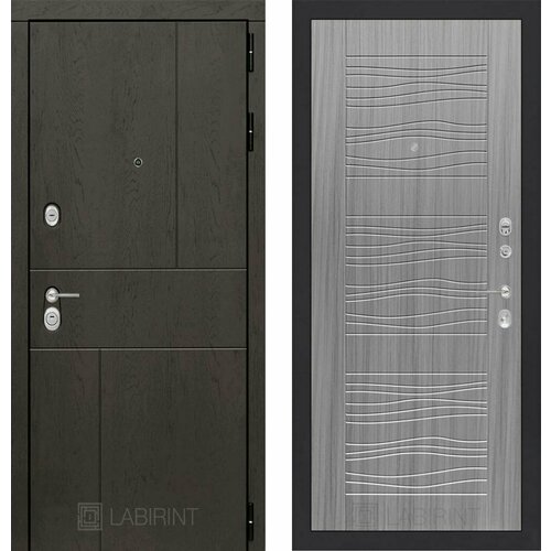 Входная дверь Labirint Urban 06 Сандал серый 960x2050, открывание левое входная дверь labirint new york 06 сандал серый 960x2050 открывание левое