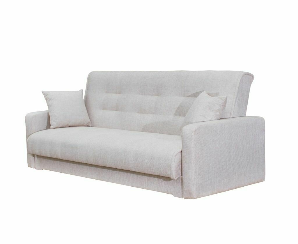 фото Диван Fotodivan Лондон Рогожка полностью Бежевый 140