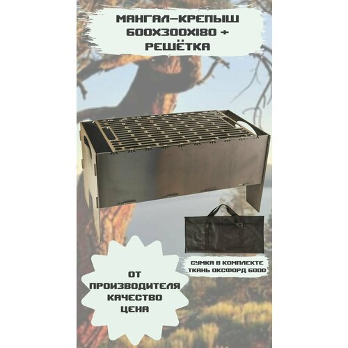 Мангал Крепыш 600х300х180 + Решётка