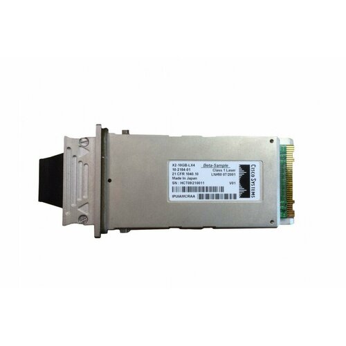 модуль cisco cvr x2 sfp10g Трансивер Cisco X2-10GB-LX4 10Gbps 10GBase-LX4 300m 1310nm NNF Pluggable SC