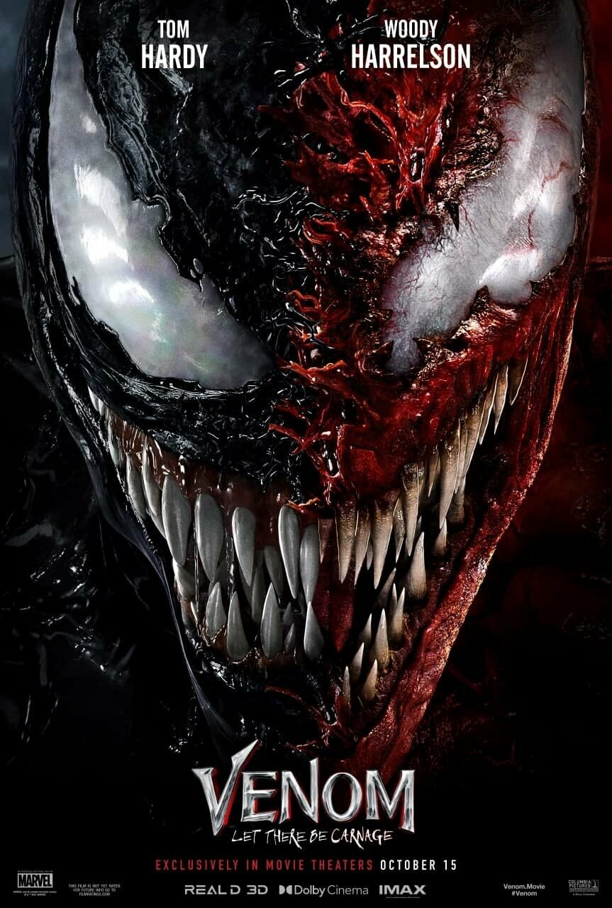 Плакат, постер на бумаге Веном 2 (Venom: Let There Be Carnage, 2021г). Размер 60 х 84 см