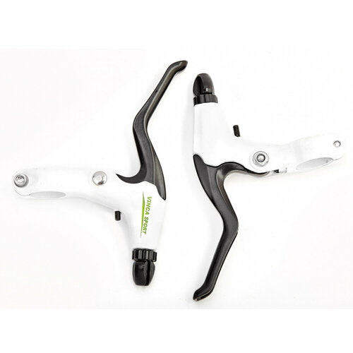 фото Vinca sport ручка тормоза велосипеда vb 51 белая (пара)