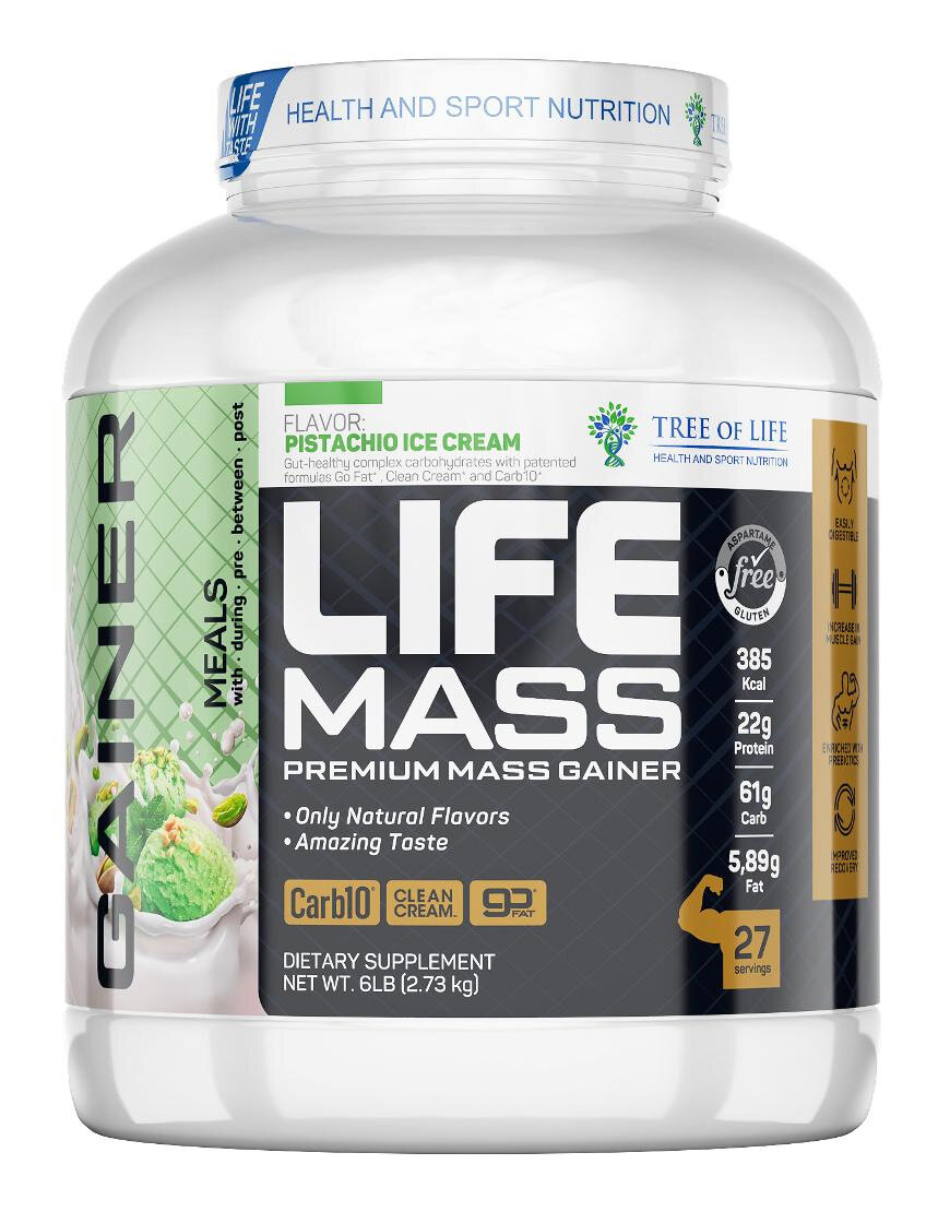 Tree of Life Life Mass Premium Mass Gainer 2730 гр (фисташковое мороженое)