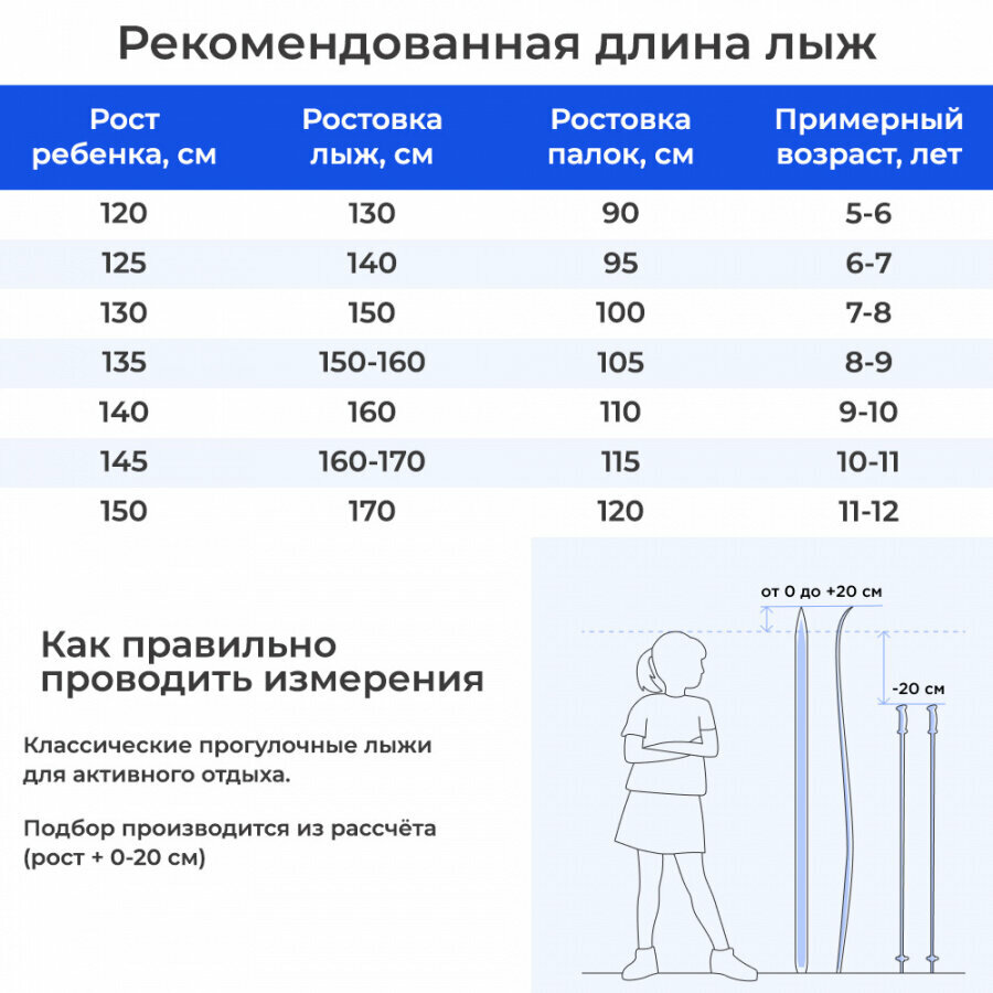 Детские подростковые лыжи Маяк дерево-пластик ( с насечками) с универсальными креплениями 160 см, красно-бело-черные